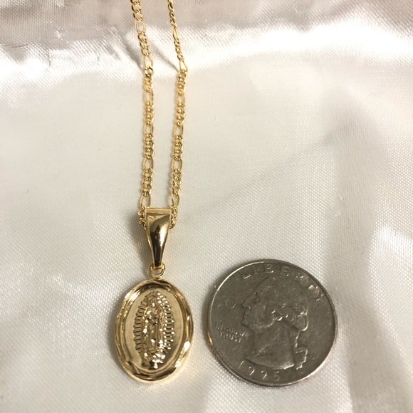 18k Gold Filled Virgin Guadalupe Necklace - Picture 8 of 9